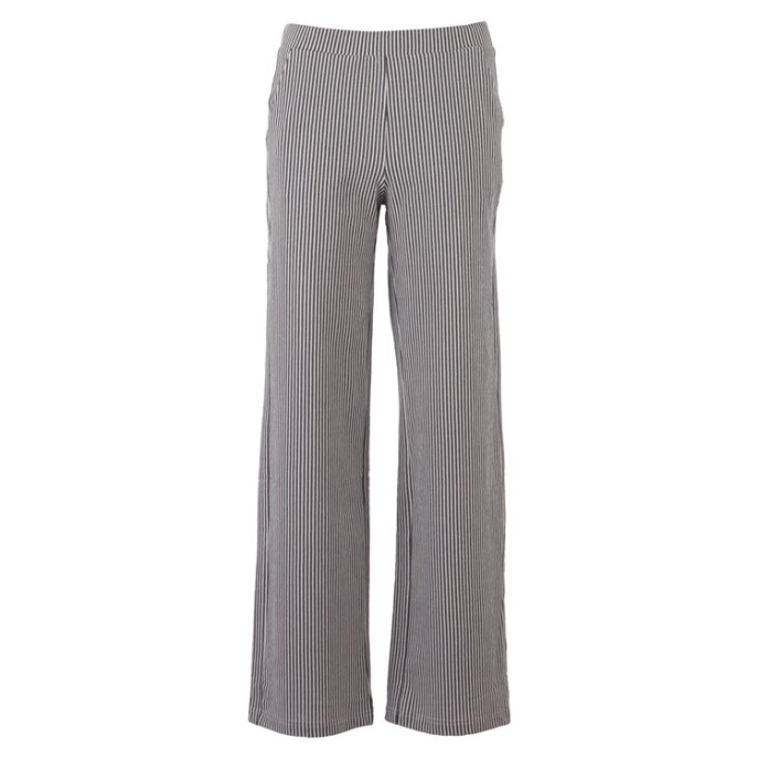Enjoy Broek strepen wijde pijp Indigo ecru